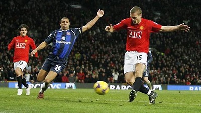 Manchester United - AFC Sunderland 2008, Nemanja Vidič goal